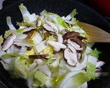白菜と鶏肉のコーンクリーム煮作り方3写真