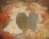 豚薄切り肉とキャベツの洋風煮物作り方4写真
