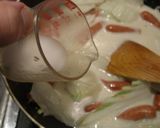 残った白菜とソーセージのクリーム煮作り方3写真