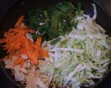 朝おかず、千切り野菜お好み焼き風作り方2写真