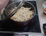 もやしとつくねのみそ鍋作り方3写真