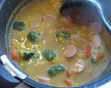 お魚のソーセージでカレークリームシチュー作り方7写真