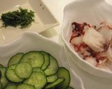 隠し味に蜂蜜♪　タコときゅうりの酢の物作り方1写真