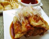 揚げワンタンの甘酢ソース添え作り方6写真