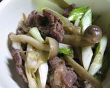 超簡単♪牛肉・ごぼう・長ネギの炒め物作り方5写真