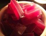 紫芋の煮汁で寒天～きんとんのその後レシピ作り方6写真