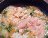 鶏むね肉で旨みUP！七草粥作り方5写真