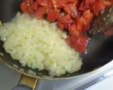 ツナとたっぷりタマネギのトマトパスタ作り方2写真