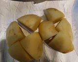 豚こまとにんにくのジャガイモ煮っころがし作り方1写真