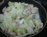 白菜と鶏むね肉のキムチの素炒め♪作り方4写真