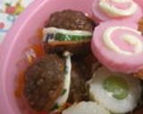 お弁当に♡ミートボールバーガー♡簡単♫作り方5写真