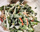 三度豆とカニカマとワカメのサラダ作り方10写真