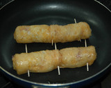 油揚げと豚肉のクルクル巻き♡焼き作り方4写真