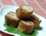 油揚げと豚肉のクルクル巻き♡焼き作り方7写真
