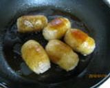 顔を出した肉巻きお握り　作り方6写真
