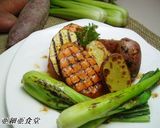 冬野菜no焼きサラダ　山葵ドレッシング作り方3写真