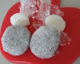 【キャラ弁】ダルマさんおにぎり♪作り方3写真