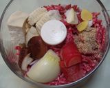 豆腐＋ミンチハンバーグ煮込み作り方1写真