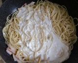 とろろでトロトロ~☆クリームパスタ作り方5写真