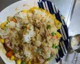 レンジ簡単中華風梅ウスター照味炒飯弁当作り方11写真