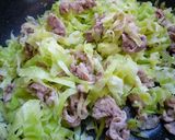 ♪お餅&キャベツでお好み焼き風♪作り方3写真
