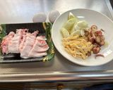 豚バラと揚げの卵とじ😃作り方1写真