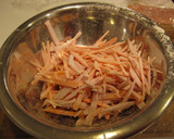 魚肉ソーセージと人参のかきあげ作り方2写真