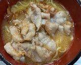 豚バラと細ネギのしょうゆラーメン作り方4写真