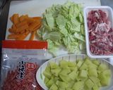 ♥じゃが芋入り焼きそば♥作り方1写真