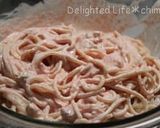 明太子とシーフードのクリームパスタ作り方2写真