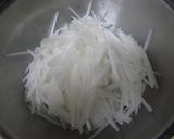 大根と魚肉ソーセージの中華風なます作り方1写真