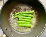 アスパラガスのバター焼き温泉卵添え作り方3写真