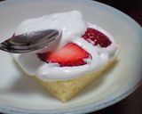 米粉のスポンジで憧れの【いちごケーキ】作り方3写真