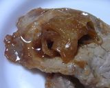 やまぶしたけを豚の生姜焼きに加える作り方5写真