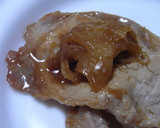 やまぶしたけを豚の生姜焼きに加える作り方5写真