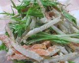 ゴボウと水菜のしゃきしゃきサラダ作り方6写真
