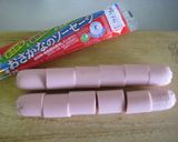 魚肉ソーセージのライスボール作り方1写真