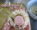 魚肉ソーセージのライスボール作り方3写真