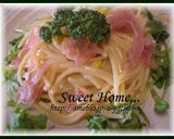 市販のコーンクリームで生ハムパスタ☆作り方3写真