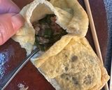 【お弁当用】餃子のタネでつくる油揚げの肉詰め作り方3写真