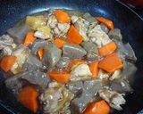 鶏肉とこんにゃくのオイスターソース炒め煮作り方4写真