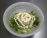 男の料理 ツナと水菜のサラダ作り方4写真