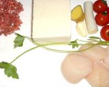 お豆腐の蒸しもの♡ホタテとひき肉をのせて作り方1写真