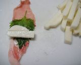 長芋と青じその豚肉巻き☆作り方2写真