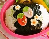 ＊キャラ弁＊　いちごのお弁当♪作り方3写真