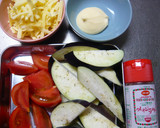 トマトと茄子のマヨチーズ炒め作り方1写真