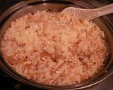 混ぜるだけ！ツナとなめたけの炊き込みご飯作り方3写真