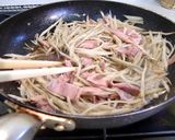 にんにく風味の<ゴボウのきんぴら>作り方3写真