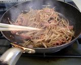 にんにく風味の<ゴボウのきんぴら>作り方4写真