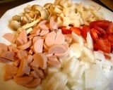 おさかなのソーセージのとろみ野菜スープ♪作り方1写真